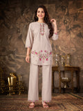 Heavy Rayon Embroidered Co-Ord Set with Straight-Cut Pant – Festive Wear